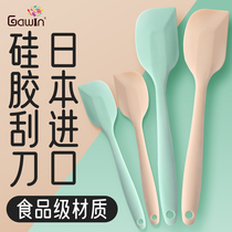 Japanese silicone spatula baking household kitchen high temperature resistant integrated cream spatula shovel tool oil brush set