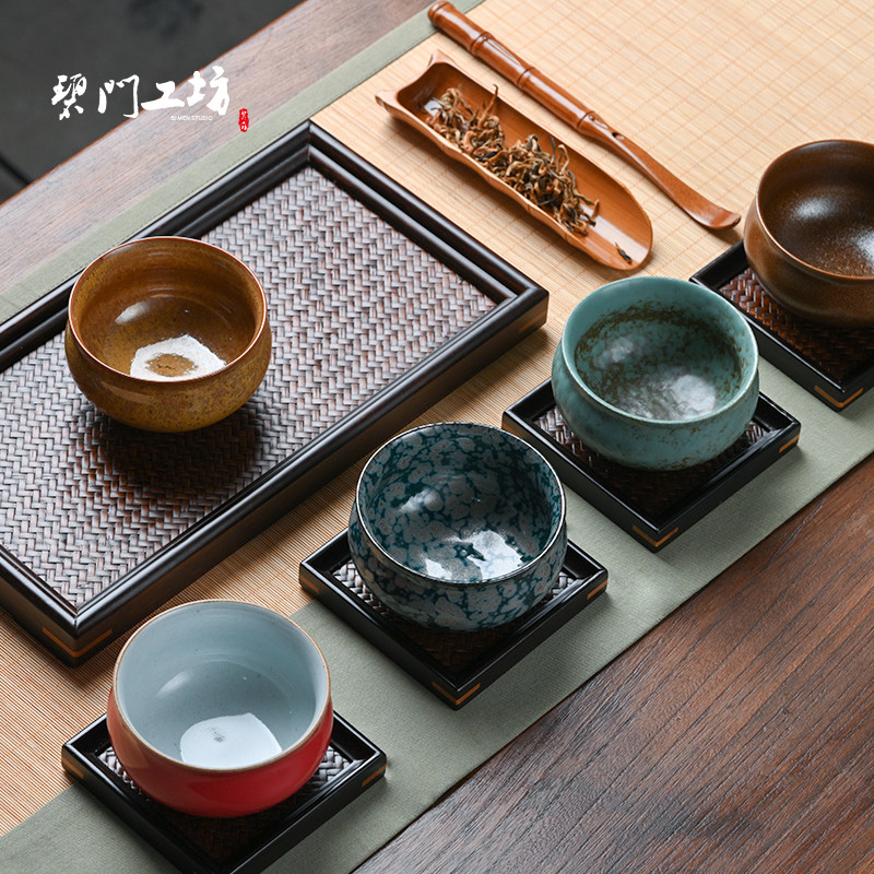 Beamen Workshop Ceramic Tea Drinking Cup Suit Home Master's Cup Guests Cup Single Cup Five Rows Kilo Tea Cup Gift Box Dress