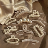 Заколка для волос из жемчуга, большая акула, заколка-крабик, шпильки для волос, аксессуар для волос, Южная Корея