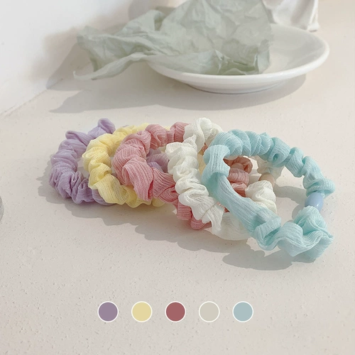 Покупка товаров. Яркие резинки для волос корейских интернет-знаменитостей, кольца для толстой кишки, резинки, женские резинки для волос, чистая версия, простая веревка для волос, кожаный чехол, аксессуары для волос.