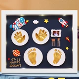 Детские отпечатки рук и ног, чернильная подушечка, сувенир, фоторамка для новорожденных, детский отпечаток рук, подарок на день рождения