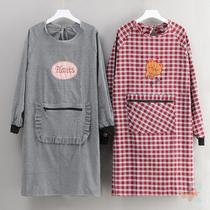 Apron with sleeves Advanced cooking worn Anti-wearing hood Clothing cat apron Adults Anti Dirty Kitchen Clothing Womens Apron