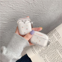Applicable to AirPods protective sleeve transparent flower AirPodsPro headset sleeve in AirPods2 shell Apple Bluetooth wireless headset box for a generation or two generic silicon
