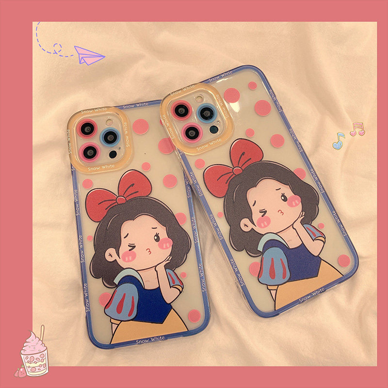 Cute cartoon super cute princess suitable for Apple 12Pro Max mobile phone case iphone13 11 X XS XR silicone 8plus female 7p anti-fall xsm