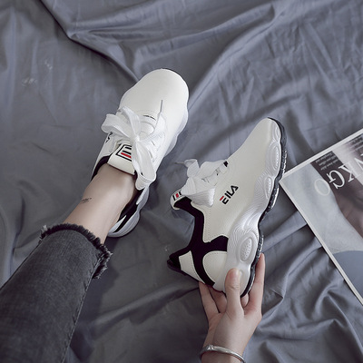 网红鞋女春季新款休闲老爹鞋女韩版