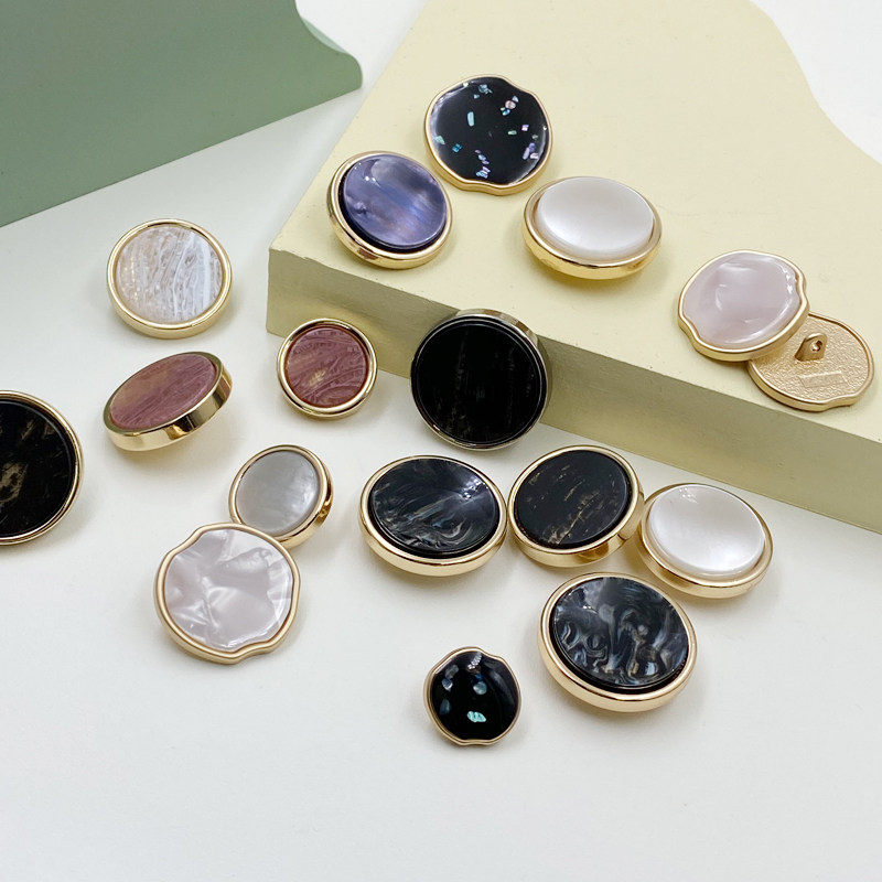 Antique button double-sided velvet coat woolen jacket women's small fragrance button retro dress suit clothes windbreaker