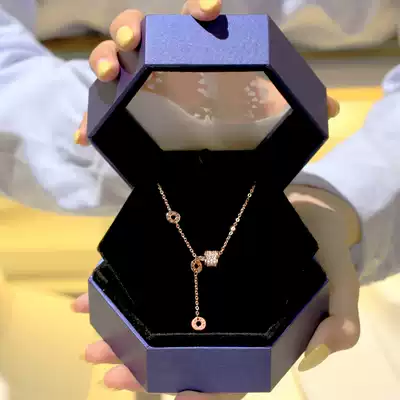 Small waist necklace female sterling silver light luxury niche design clavicle chain 2021 new ins wind birthday gift