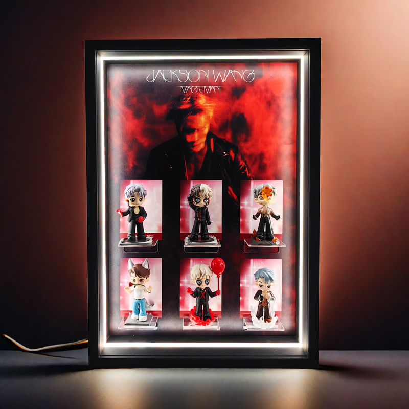 Popmart Bubble Mart Jackson Wang Blind Box Storage Photo Frame Michiekman Scene Figure Collection Display Box