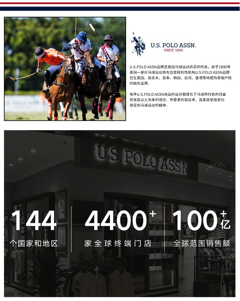 美国 U.S POLO ASSN 男女款 时尚刺绣棒球帽 图1