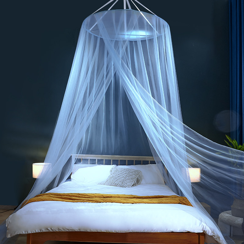 Dome European-style mosquito net without bracket hanging suspended ceiling without installation Home Palace Princess Wind 1 5m bed 1 8m