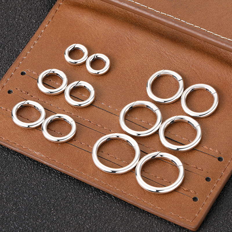 S925 Sterling Silver Circle Clasp, Handmade DIY Jewelry Versatile Invisible Spring Clasp Closed Ring Connector S925 Sterling Silver Circle Clasp, Handmade DIY Jewelry Versatile Invisible Spring Clasp Closed Ring Connector