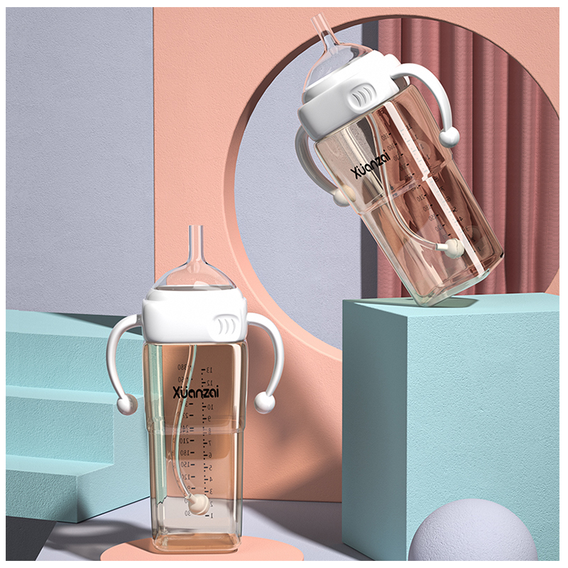 Baby Anti-inflation Air Straw Bottle PPsu Shatter Resistant Brand 6 + Months Old Baby-123 Years Kids