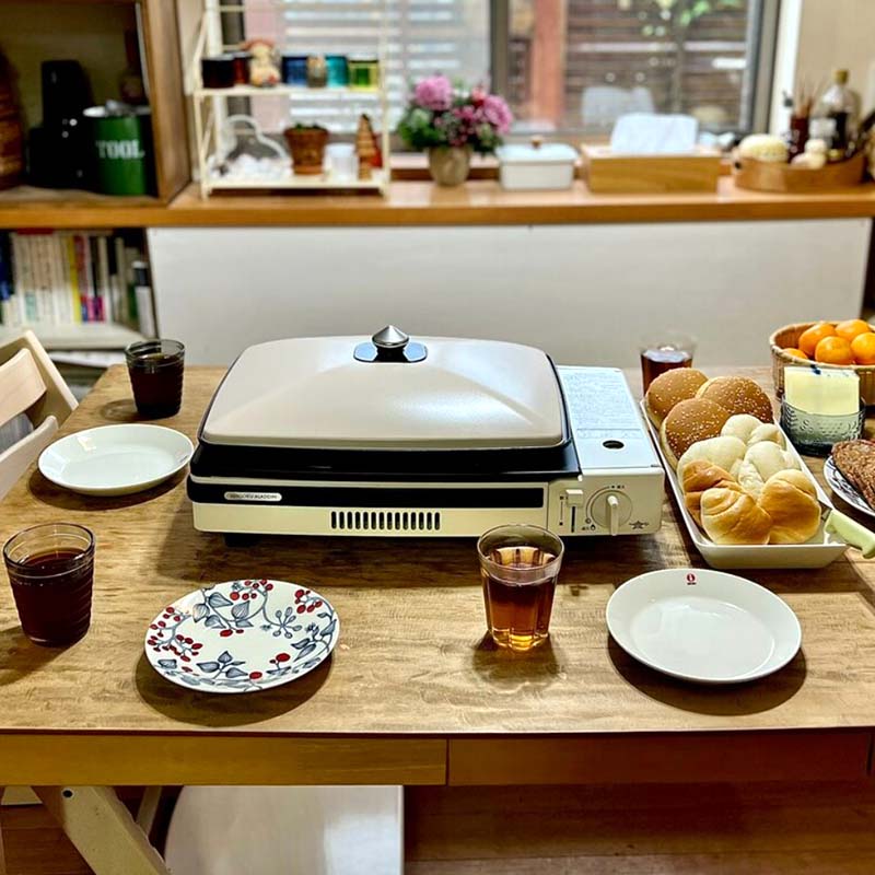 Japanese thousand stone Aladdin furnace household in wild outdoor furnace portable gas furnace grilled fish disc