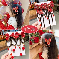 Детский аксессуар для волос, заколка для волос, милый парик с косичкой, шпильки для волос, китайский стиль