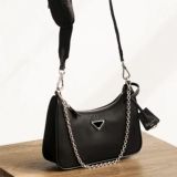 Портативная сумка подмышку, барсетка, нейлоновая сумка на одно плечо, цепь, «три в одном», популярно в интернете