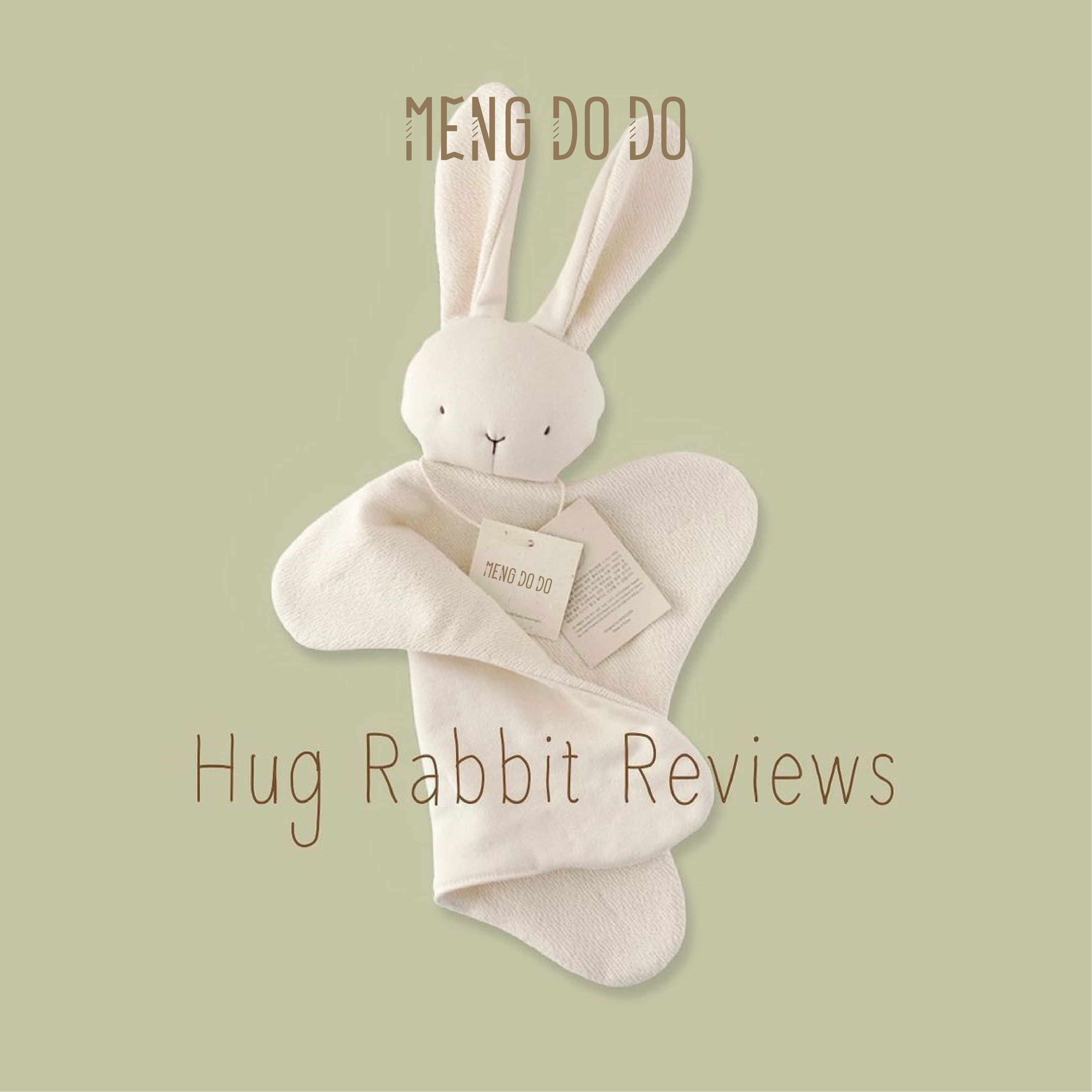 mengdodo newborn name custom organic cotton small rabbit soothing towel baby sleep toy paparazzi-Taobao