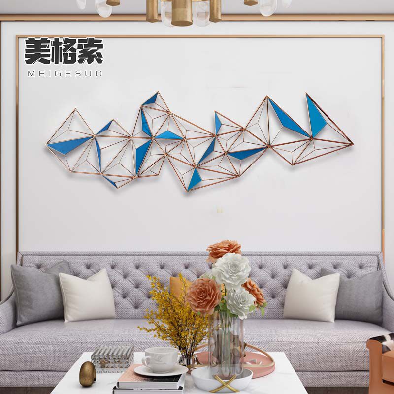 Modern light luxury living room wall decoration bedroom dining room sofa background wall decoration three-dimensional soft decoration creative wall hanging