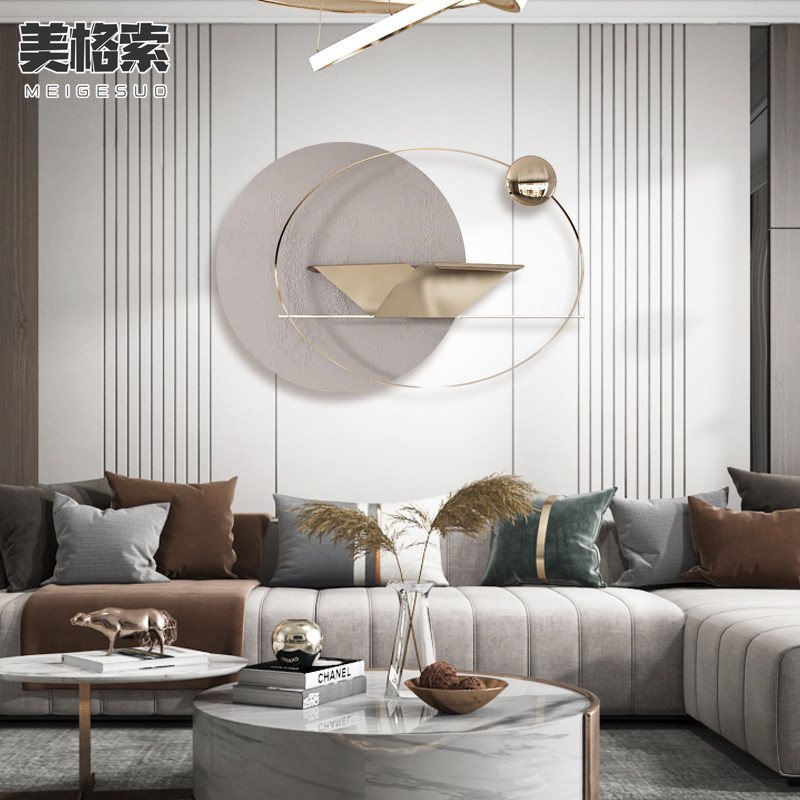 Modern light luxury living room wall decoration pendant creative metal wall wall wall hanging dining room bedroom background wall hanging