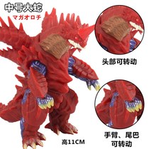 13cm soft rubber superman beat small monster doll model children's toy medium maca snake boy gift model