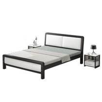 Iron bed iron bed double bed modern simple dormitory single bed rental room with thickened reinforced bed frame iron frame bed