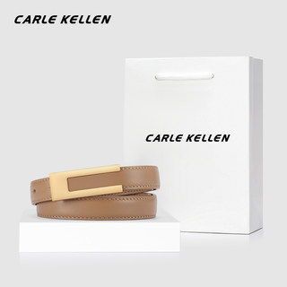 Carle Kellen Women's Genuine Leather Belt, Simple and Versatile, Thin Summer Decorative Belt to Match Dresses and Jeans, Ins Style