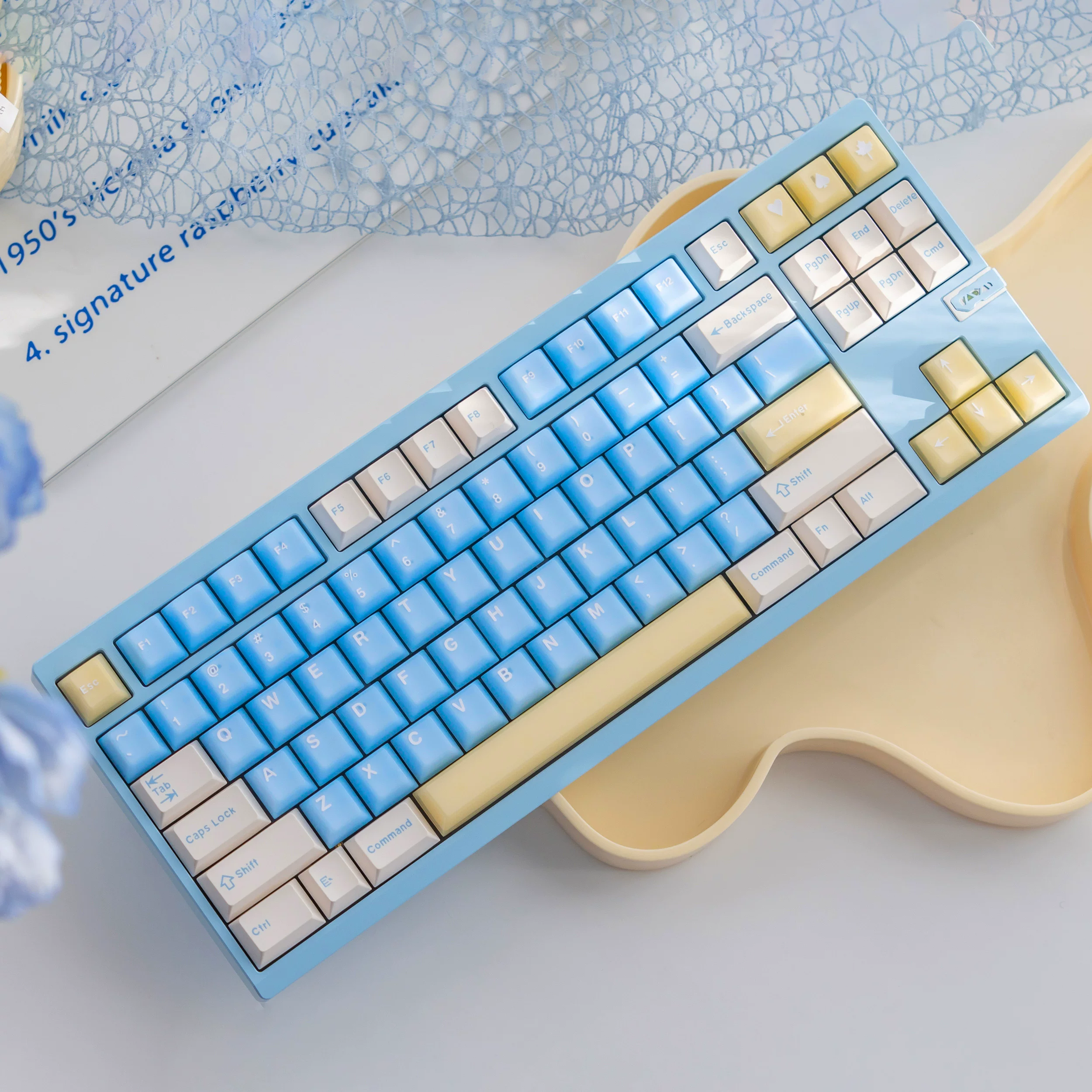 Комплект полупроницаемых клавиш Wooting Sea Salt Soda для ПК+PBT двухцветные индивидуальные оригинальные механические клавиатуры