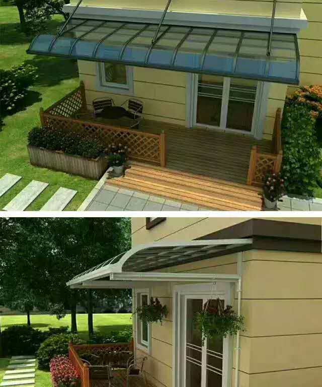 Aluminum Alloy Canopy Balcony Terrace Courtyard Awning Villa Window Roof Outdoor Canopy Parking Shed Household