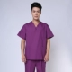 Мужской полиэстер хлопковой пурпурный v -v -neck