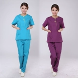 Хлопковая униформа врача, лонгслив, нарукавники, комплект, комбинезон, короткий рукав