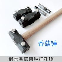 Type Linden Wood Mushrooms Breed Punching Hammer Agaric Cultivation Double Head Puncher Hand Iron Hammer Head Anise Stone Workhammer