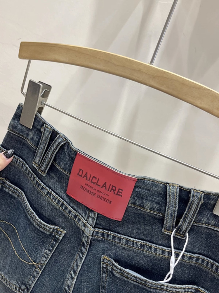 RETRO HIGH-WAISTED HAREM JEANS WOMENS SPRING AND AUTUMN STRAIGHT LOOSE SLIM SLIGHTLY CHUBBY PEAR BODY PLUS-SIZE DAD PANTS