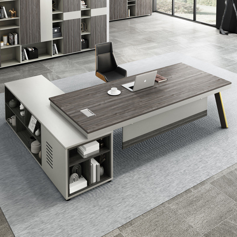 Boss Table Desk Big Bandae President Table With Side Cabinets Brief Modern Atmosphere Competent Table Manager Table And Chairs Combination