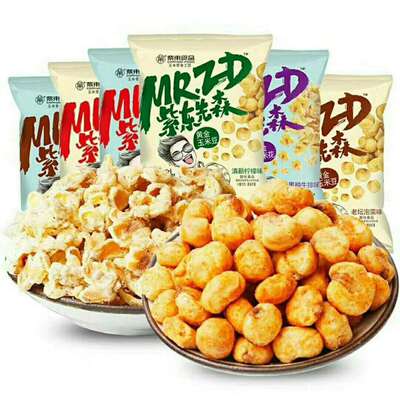 Zidong Golden Popcorn Undersea Hot Pot Ресторан в том же стиле, попкорн со вкусом сливок и кукурузных зерен для офиса, повседневные закуски