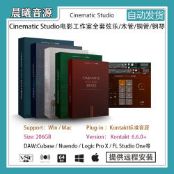 Cinematic Studio ຊຸດເຕັມຂອງ string piano woodwind brass solo ensemble sound library