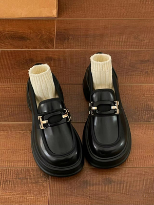 taobao agent Footwear English style, universal loafers, British style, 2023