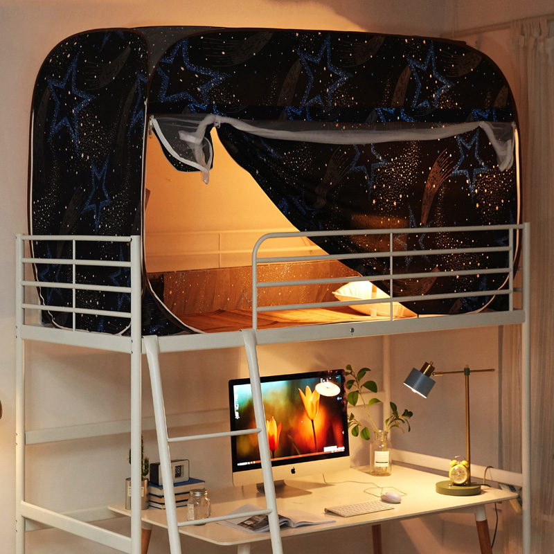 Installation of mosquito net student dorm in one unit of 0 9m single 1 2 m bed shading beds