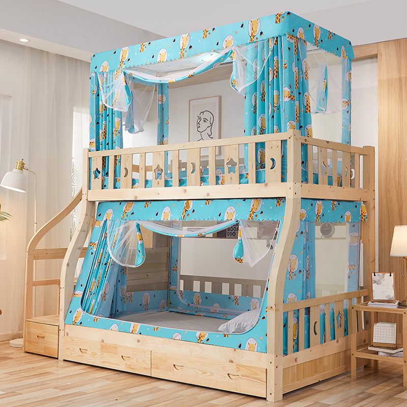 Mother bed mosquito net 1 2m up and down bed 1 5 m upper and lower bunk ladder household children double bed low bed 0 9 students