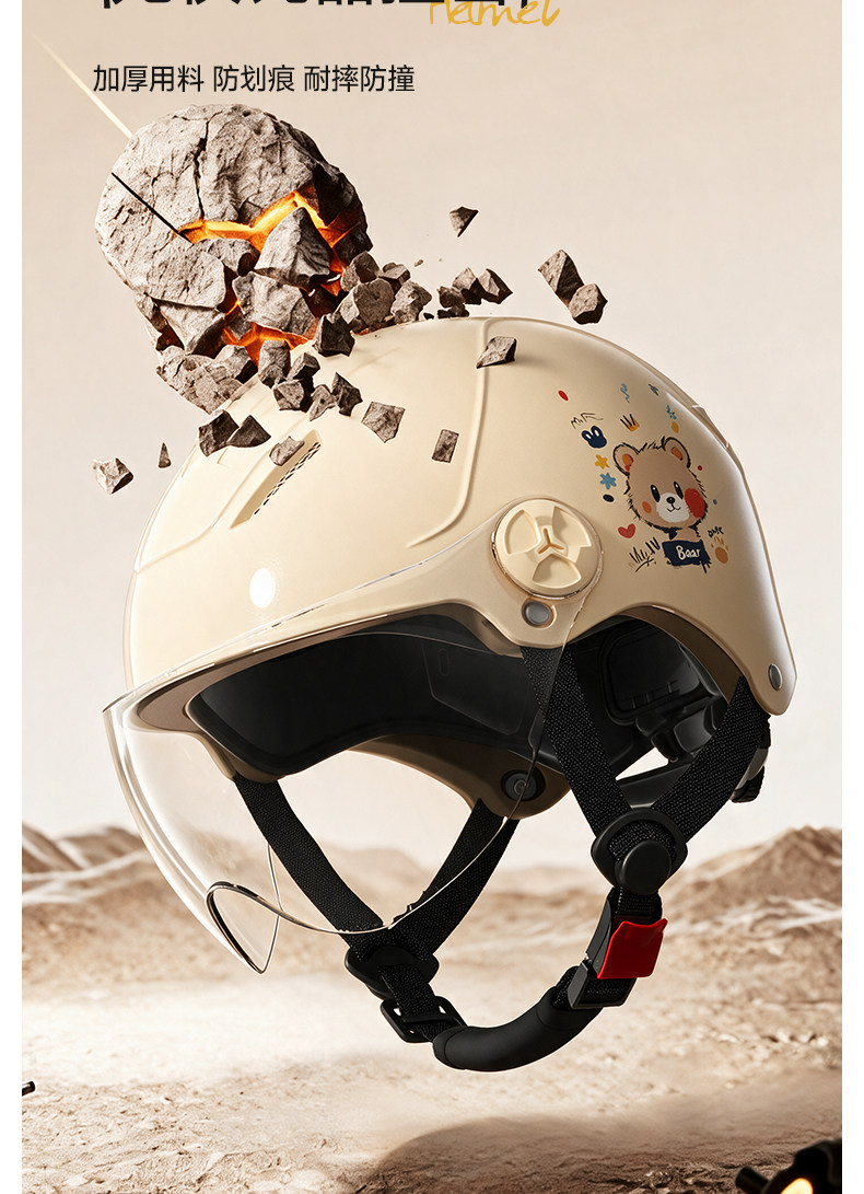 New national standard 3C certified electric scooter helmet, motorcycle helmet, unisex, suitable for all seasons, with sun protection for summer