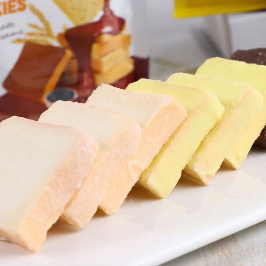 Vietnam imported TIPO rusk milk sesame original bread slices 135g breakfast office snacks