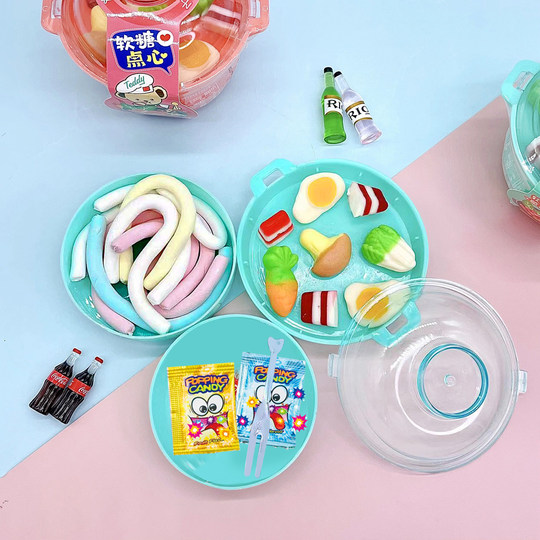 Digoro soft candy snacks children's candy flavor cute creative omelette shape combination play house snacks