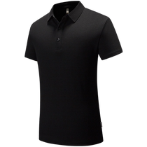 Work clothes custom polo shirts pure cotton mens and womens short-sleeved T-shirts company cultural shirts embroidered with logo fitness coach