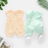 Детский летний тонкий комбинезон для новорожденных, боди подходит для мужчин и женщин для девочек, хлопковая летняя одежда, короткий рукав