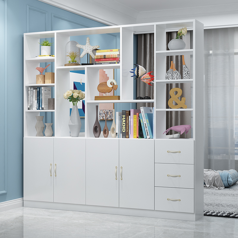 Modern minimalist Xuan Guan Wine Cabinet Living-room Cubicle Cabinet Shoes Cabinet Integrated Room Cabinet double sided screen Decoration leaning against wall