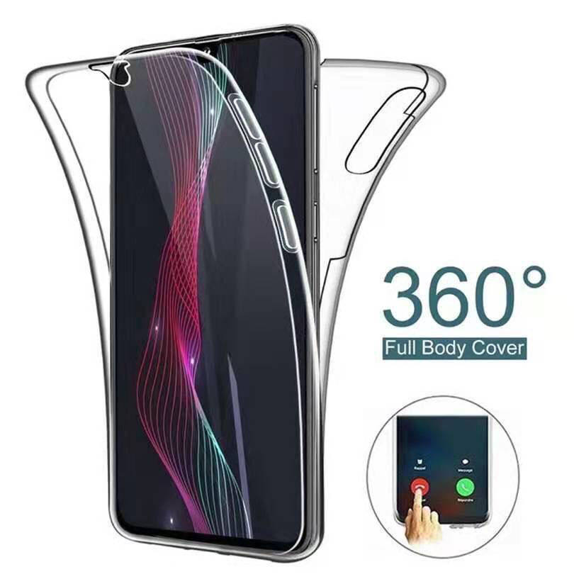 Suitable for Huawei P40Pro mobile phone protective shell p30 double-sided all-inclusive transparent protective shell p20 silicone soft shell P10 anti-fall protective cover front and rear wrapping film-free P9 explosion-proof pro men and women
