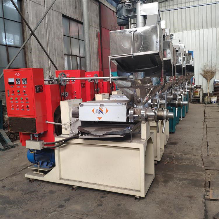 Flaxseed peanut rapeseed rice bran soybean screw oil press sesame camellia seed frying machine fully automatic equipment