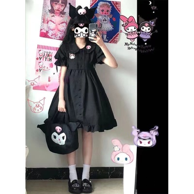 taobao agent Summer Japanese cute soft doll, black dress, suitable for teen