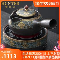 HCNTES teapot set office household ceramic tea brewery teapot electric pottery stove Japanese heat-resistant kettle