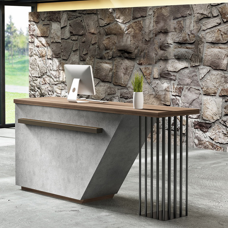 Large Enterprise Front Office Personality Creative Counter Hotel Legal Company Front Desk Reception Desk Customised