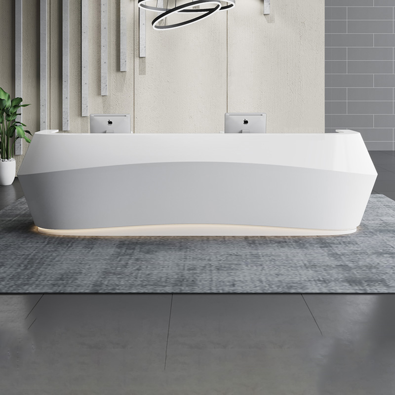 Painting front-table piano paint company beauty salon bar checkout counter Alien reception desk furniture can be customized