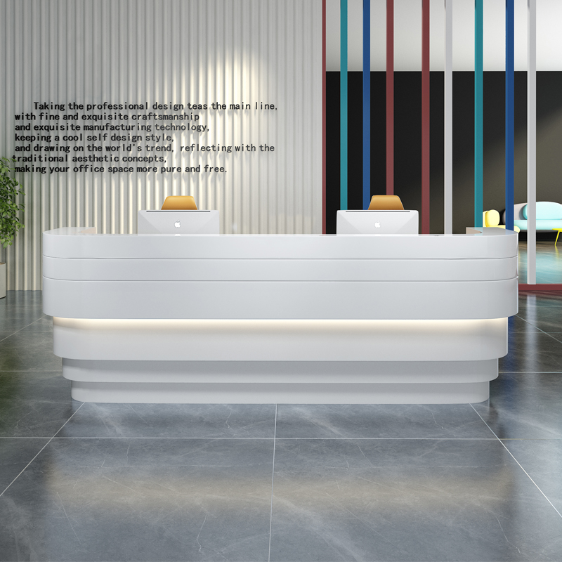 Simply modern company front desk Bar Creative welcome desk Alien reception desk Beauty salon